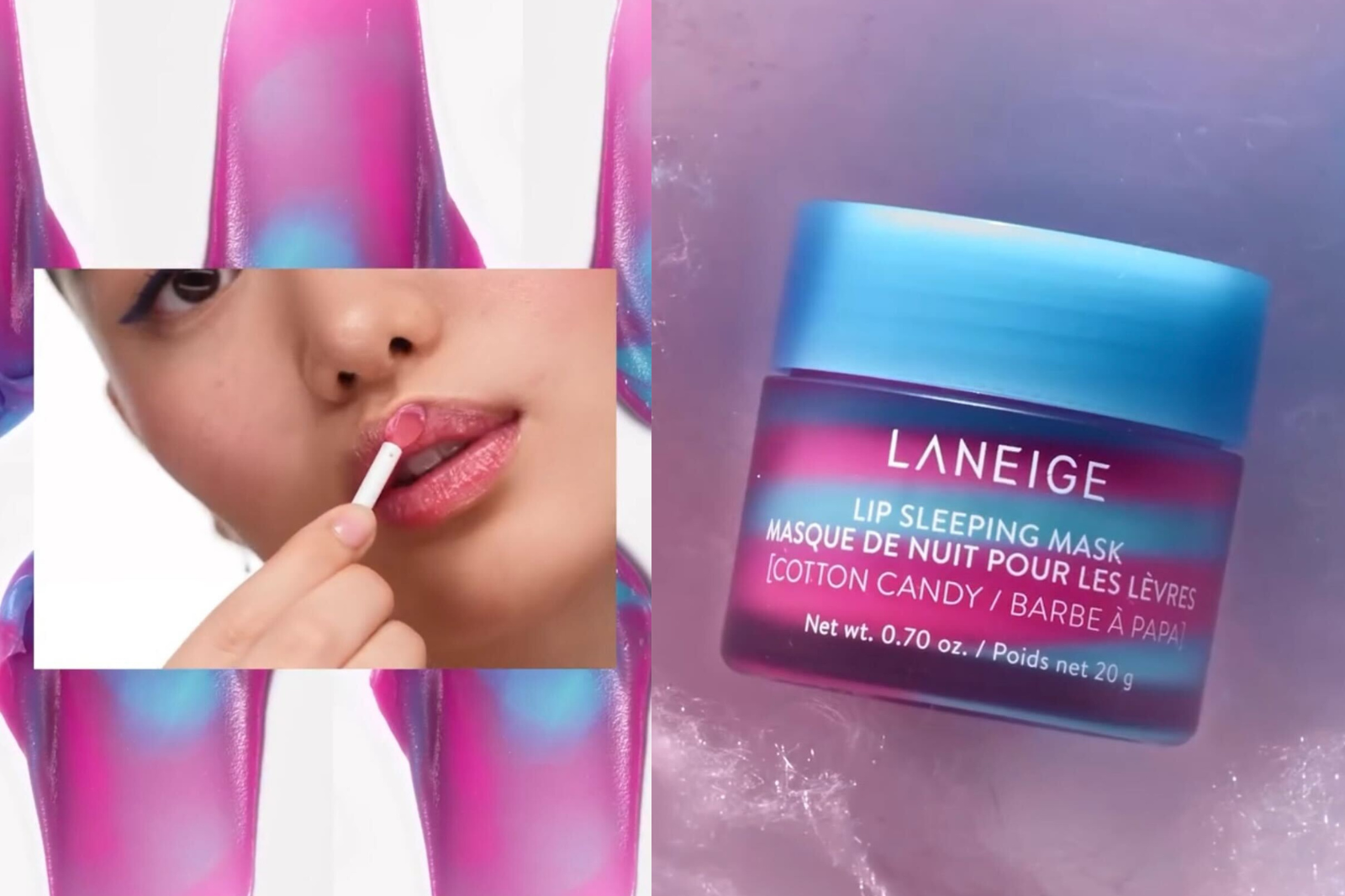 Laneige cotton candy day social media campaign.