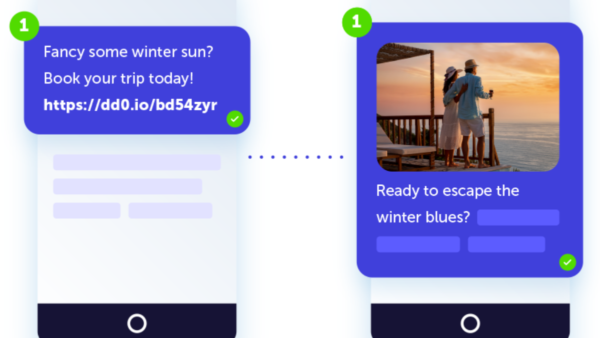 Dotdigital’s example of SMS and MMS marketing